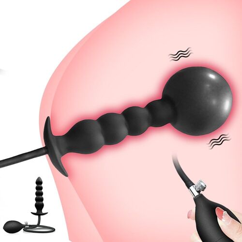 Silicone Inflated Super Big Anal Plug Dildo Pump Butt Plug Anal Dilator Prostate Massage Anus Extender Dilatador Sex Toy For Men