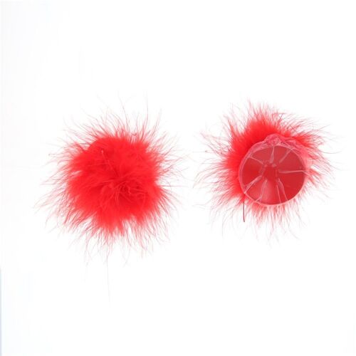 Cache-Tétons En Plumes Réutilisables Pour Femmes, 1 Paire D'autocollants Sexy, 5 Couleurs, Accessoires Intimes
