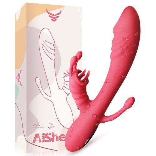 Vibromasseur À Double Langue 3 En 1, Gode Chauffant Pour Le Vagin Et Le Clitoris, Jouets Sexuels Pour Femmes Adultes