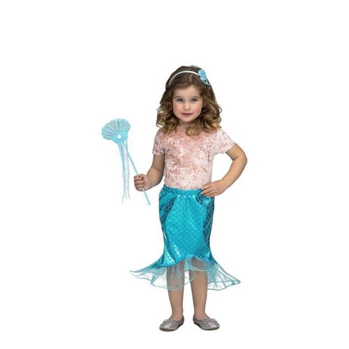 Déguisement De Petit Sirène Bleu Pour Fille (Taille 3-6a)