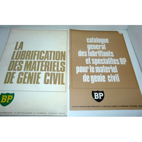 B.P. La Lubrification Des Matériels De Génie Civil