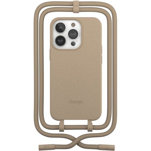 Coque Woodcessories Iphone 14 Pro Tour De Cou Taupe