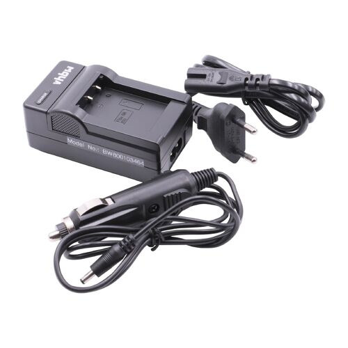 vhbw Chargeur compatible avec Sony Camcorder HDR-AS100VR, HDR-AS20, HDR-AS15 caméra caméscope action-cam + câble de voiture + témoin de charge 4,2 V