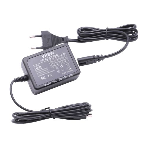 vhbw Alimentation compatible avec Samsung HMX-M20, HMX-H305, HMX-M20BN, HMX-H304BN, HMX-Q10BN, HMX-Q10, HMX-H320 appareil photo numérique - 2m