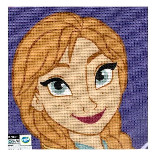 Kit Canevas Elsa La Reine Des Neiges 12 X 12 Cm
