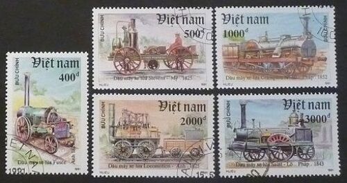 Viet Nam Oblitéré Lot De 5 Timbres De 1991 (Loco Anciennes)