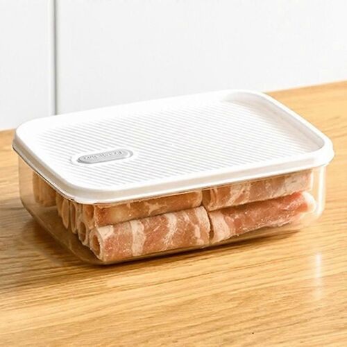 Type A TY-59364 Boîte de rangement pour organisateur de réfrigérateur avec couvercle Récipient transparent en PE + PET (BPA