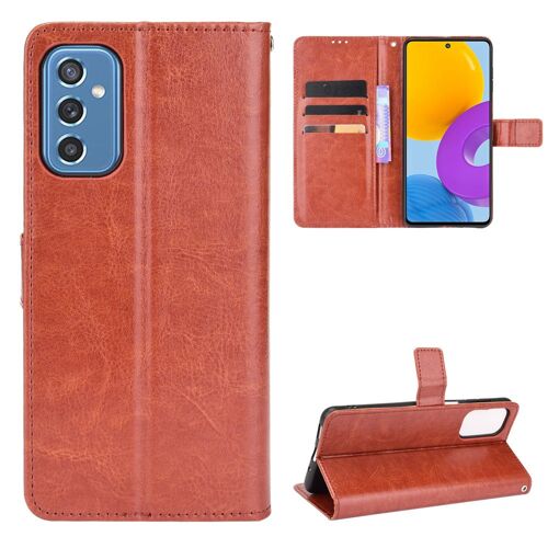 Coque Samsung Galaxy M52 5G,Etui pour Samsung Galaxy M52 5G,Coque en cuir pour Samsung Galaxy M52 5G,Convient a Etui la Samsung Galaxy M52 5G,Marron