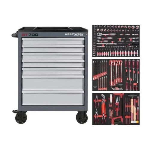 Servante d'atelier BT700 7 tiroirs, 189 pcs Kraftwerk