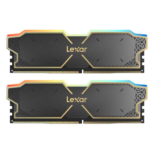 Lexar Lexar Kit Barrettes mémoire 32Go (2x16Go) DIMM DDR5 Thor RGB 6000MHz (Noir)
