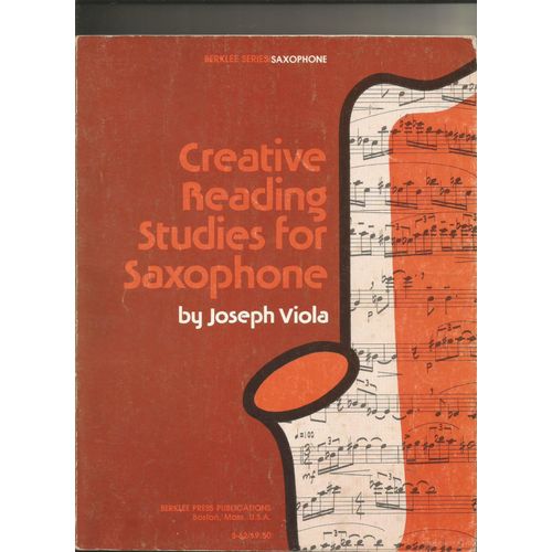 Creative Reading Studies By Joseph Viola For Saxophone