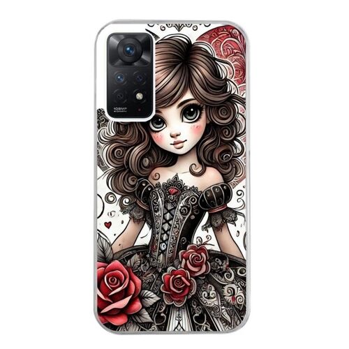 Coque Pour Redmi Note 12 Pro 4g Motif Princesse Et Fleur