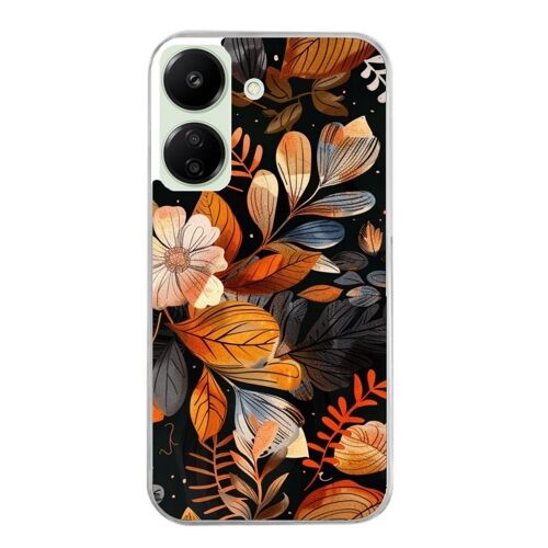 Coque Pour Redmi 13c 4g Poco C65 Motif Fleur Automne