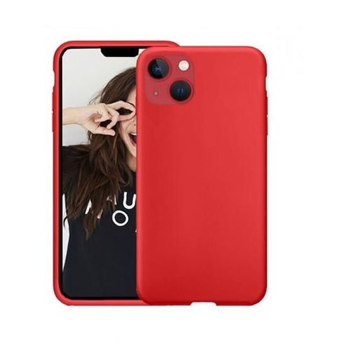 Jaym Classic - Coque De Protection Pour Téléphone Portable - Microfibre - Compatibilité Avec Magsafe - Silicone De Qualité Supérieure - Rouge - Pour Apple Iphone 14 Plus