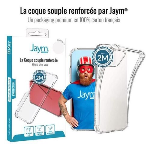Jaym - Coque De Protection Pour Téléphone Portable - Renforcé - Polyuréthanne Thermoplastique (Tpu) - Transparent - Pour Samsung Galaxy S22 Ultra