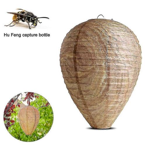 Nid De Guêpe Leurre Suspendu Faux Piège Non Toxique Leurre En Papier Efficace Dissuasion Abeilles Frelons Faux Nid Pour La Maison Et Le Jardin À L'extérieur 4pcs