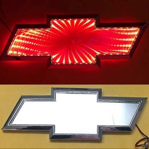 Fit Car Emblem 3d Led Voiture Arrière Feu Logo Badge Lampe Emblème (3d Rouge)