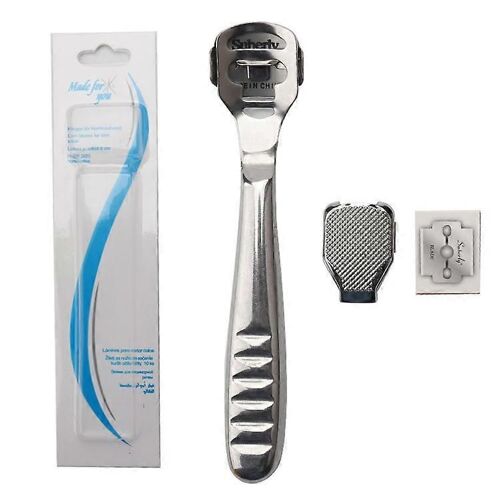 Callus Planer Foot File, Limes De Râpe En Acier Inoxydable Pour Les Soins Des Pieds Pédicure Callus Planer Rasoir Avec Boîte
