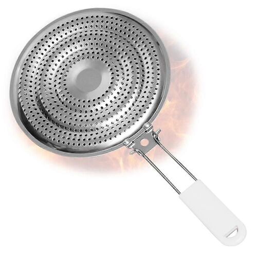 Plaque De Mijoteur De Protection De Flamme Réducteur De Diffuseur De Chaleur, Épaississement En Acier Inoxydable Pour Cuisinières Électriques Et À Gaz