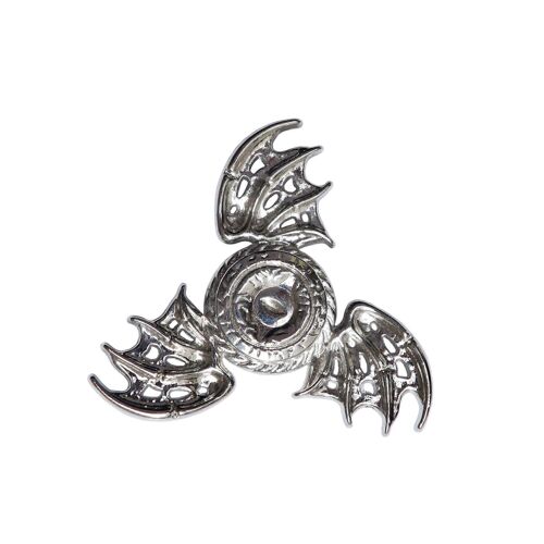Cool Dragon Snitch Fidget Hand Spinners Métal Fly Wing Focus Jouet En Acier Inoxydable Fingertip Gyro Stress Relief Spiral TwisterToy (Argent)
