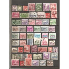 Lot De 62 Timbres Obliteres Et Service Pakistan