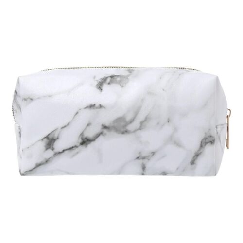 Grand Crayon Mignon Pour Étui Stylo Boîte Sacs À Fermeture Éclair Marbre Maquillage Fournitures De Stockage