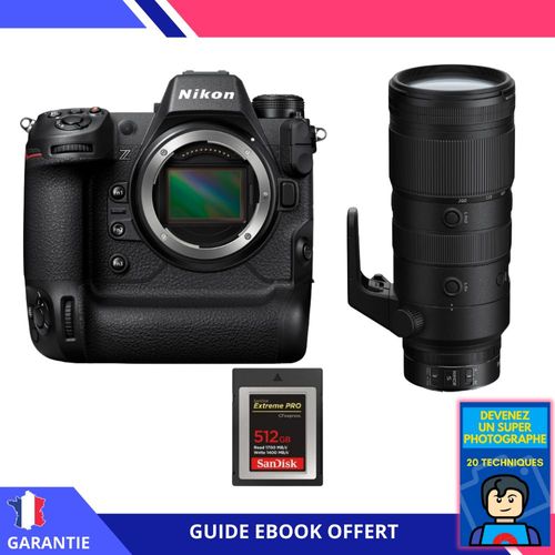 Nikon Z9 + Z 70-200mm f/2.8 VR S + 1 SanDisk 512GB Extreme PRO CFexpress Type B + Ebook 'Devenez Un Super Photographe' - Hybride Nikon