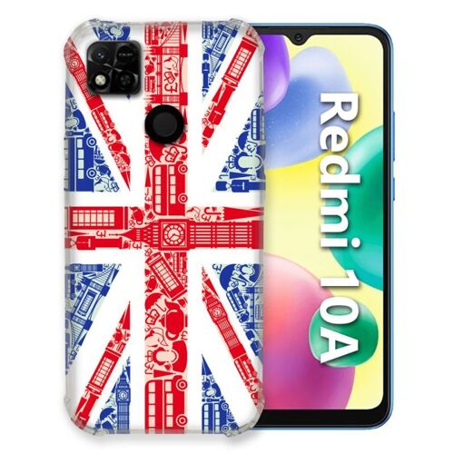 Coque Pour Xiaomi Redmi 10A Voyage Angleterre Blanc