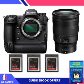 Nikon Z9 + Z 24-70mm f/2.8 S + 3 SanDisk 128GB Extreme PRO CFexpress Type B + Ebook 'Devenez Un Super Photographe' - Hybride Nikon