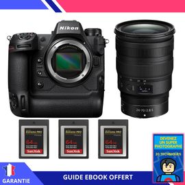 Nikon Z9 + Z 24-70mm f/2.8 S + 3 SanDisk 64GB Extreme PRO CFexpress Type B + Ebook 'Devenez Un Super Photographe' - Hybride Nikon