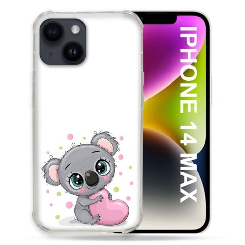 Coque Compatible MagSafe Pour Iphone 14 Plus (6.7) Animal Koala Coeur