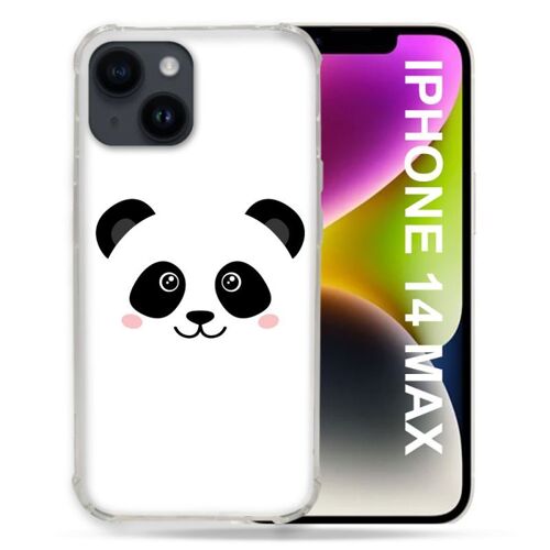 Coque Compatible MagSafe Pour Iphone 14 Plus (6.7) Animal Panda Blanc