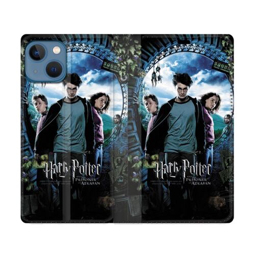 Housse Cuir Portefeuille Pour Iphone 14 Plus (6.7) Harry Potter Azkaban