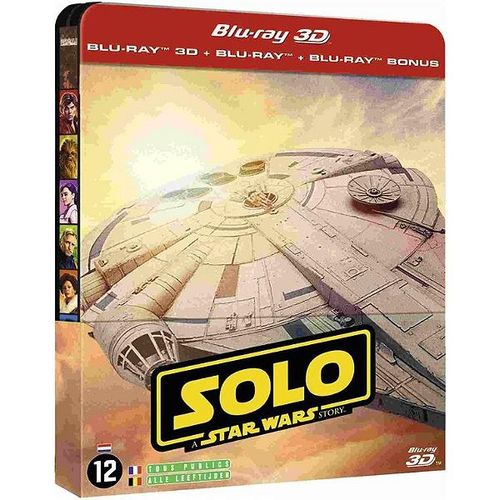 Solo : A Star Wars Story - Blu-Ray 3d + Blu-Ray + Blu-Ray Bonus - Édition Limitée Boîtier Steelbook