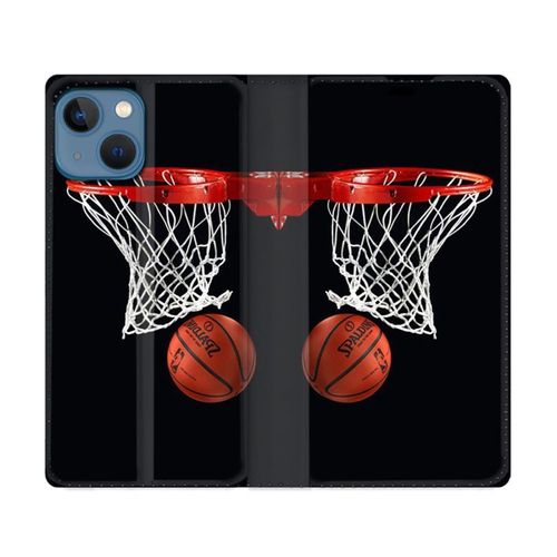 Housse Cuir Portefeuille Pour Iphone 14 Plus (6.7) Sport Basket Panier