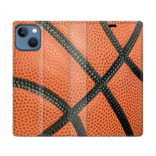 Housse Cuir Portefeuille Pour Iphone 14 Pro Plus (6.7) Sport Ballon Basket