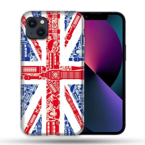 Coque Pour Iphone 14 Plus (6.7) Voyage Angleterre Blanc