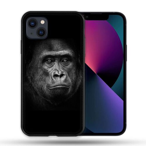 Coque Pour Iphone 14 Plus (6.7) Animal Gorille Noir