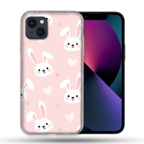Coque Compatible MagSafe Pour Iphone 14 Pro Plus (6.7) Animal Lapin Rose