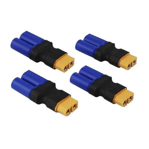4pcs Femelle Xt60 à Mâle Ec5 Adaptateur, Mâle Ec5 À Femelle Xt60 Connecteur Adaptateur Pas de fils Rc Lipo Batterie Connecteurs