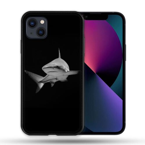 Coque Compatible Magsafe Pour Iphone 14 Pro Plus (6.7) Animal Requin Sombre