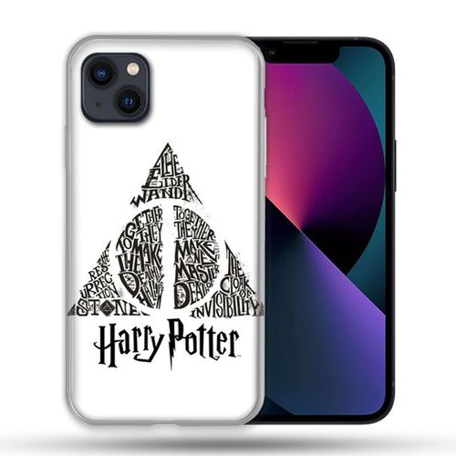 Coque Pour Iphone 14 Plus (6.7) Harry Potter Hollows Triangle Blanc