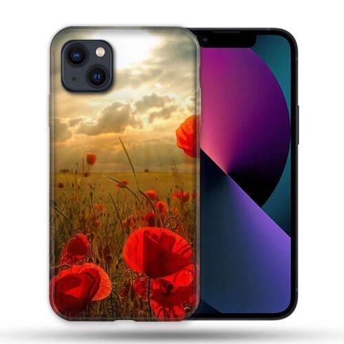 Coque Pour Iphone 14 Plus (6.7) Fleur Coquelicot