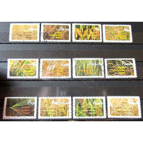 2017. Série Complète Adh1442 À Adh1453: Céréales Nourricières.