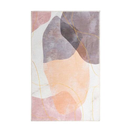 Paris Prix - Tapis Tissé À Poils Plats "Picassa Iii" Multicolore 80 X 150 Cm