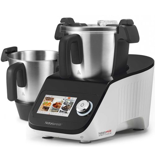 Naturamix - Robot cuiseur multifonctions avec balance intégrée et écran tactile + bol supplémentaire offert robot cuiseur + bol