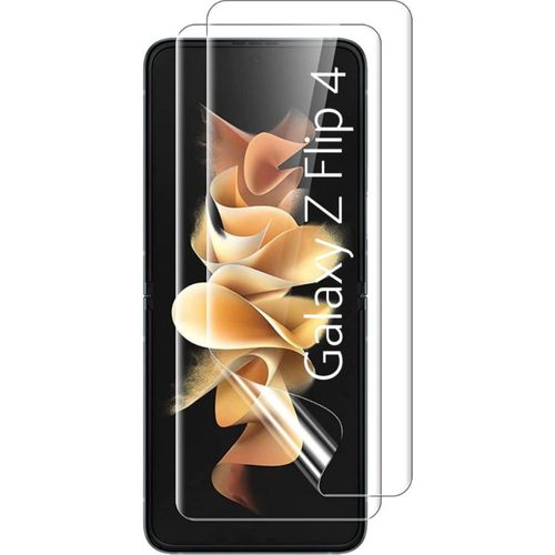 Protection Ecran en Plastique pour Samsung Galaxy Z FLIP 4 [Pack 2] Protecteur Resistant Anti Rayure Ultra Mince Phonillico®