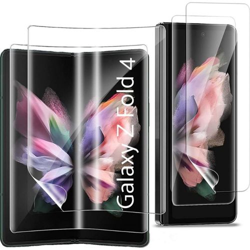 Protection Ecran en Plastique pour Samsung Galaxy Z FOLD 4 [Pack 2] Protecteur Resistant Anti Rayure Ultra Mince Phonillico®