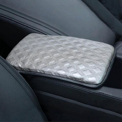 Universal Pu Leather Auto Accoudoir Coussinets, Imperméable À L'eau (Gris)