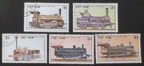 Viet Nam Oblitéré Lot De 5 Timbres De 1985 (Loco Anciennes)